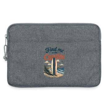 Find me at the Coastline Surfboard - Laptoptasche 13" - Grau meliert - Vorne