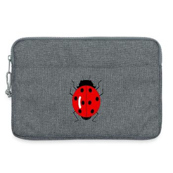 Ladybug - Laptop bag 13" - heather grey - Front