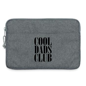 Cool Dads Club Papa Vater Baby Geschenk - Laptoptasche 13" - Grau meliert - Vorne