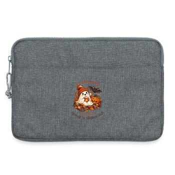 Kakao-Geist in Kuschelstimmung - Laptoptasche 13" - Grau meliert - Vorne