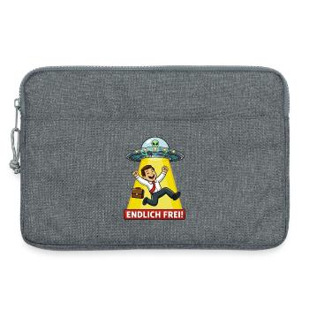 Finally Free UFO Abduction - Laptop bag 13" - heather grey - Front