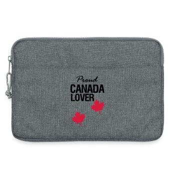 Canada Lover Canada Pays Amérique du Nord Cadeau - Sacoche pour ordinateur portable 13 pouces - gris chiné - Devant