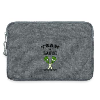 Équipe Leek - Sacoche pour ordinateur portable 13 pouces - gris chiné - Devant