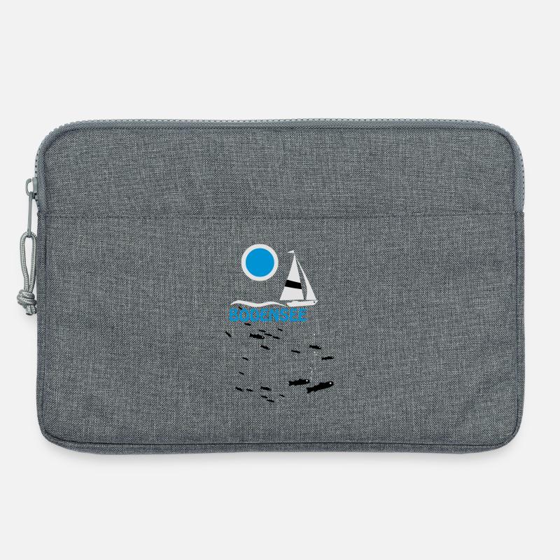 Bodensee - Felchen T-Shirt - Laptoptasche 13" - Grau meliert