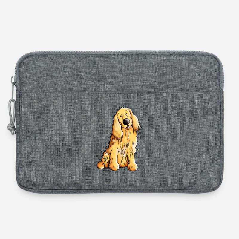 Happy Cocker Spaniel - Laptoptasche 13" - Grau meliert