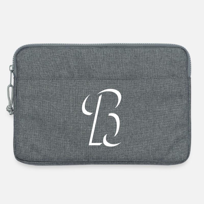 Letter B, Name, der Buchstabe B - Laptoptasche 13" - Grau meliert