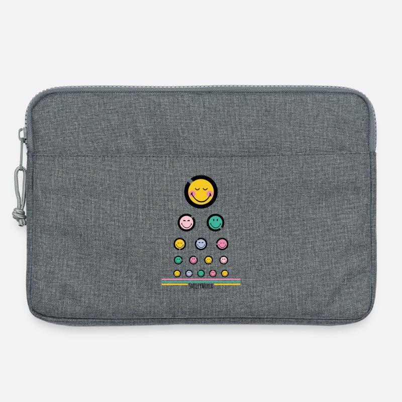 Eye test Happy - Laptop bag 13" - heather grey