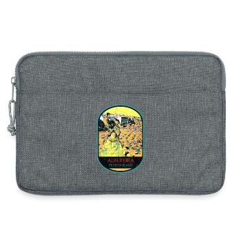 Albufeira Algarve Portugal, Strand Sommer Retro Sonne - Laptoptasche 13" - Grau meliert - Vorne