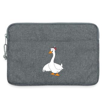funny animals for Christmas - Laptop bag 13" - heather grey - Front