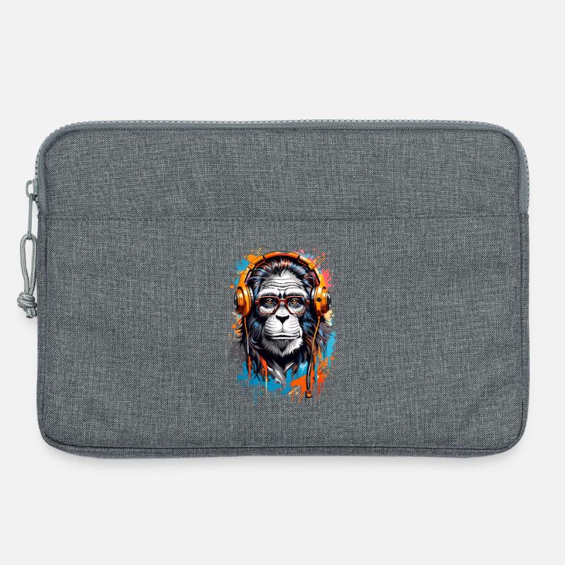 Coole Affe - Laptoptasche 13" - Grau meliert