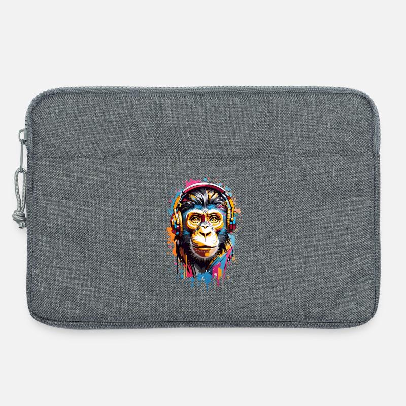 Coole Affe - Laptoptasche 13" - Grau meliert