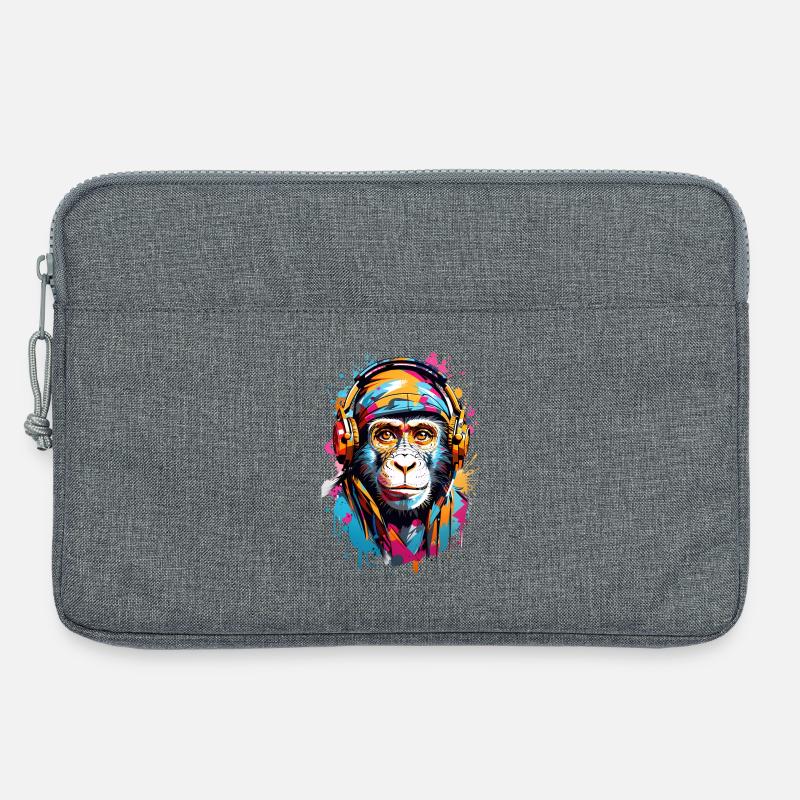 Coole Affe - Laptoptasche 13" - Grau meliert