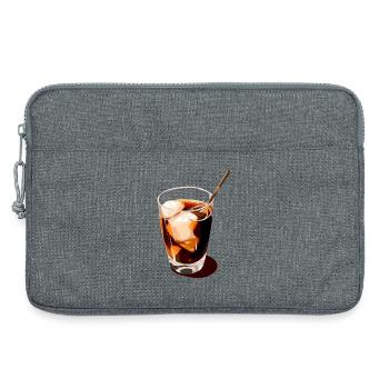 Coffee Drink Illustration - Laptop bag 13" - heather grey - Front