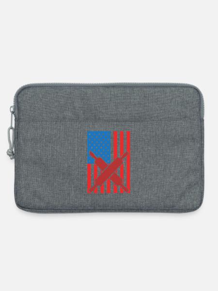 4. Juli USA Backen - Laptoptasche 13" - Grau meliert