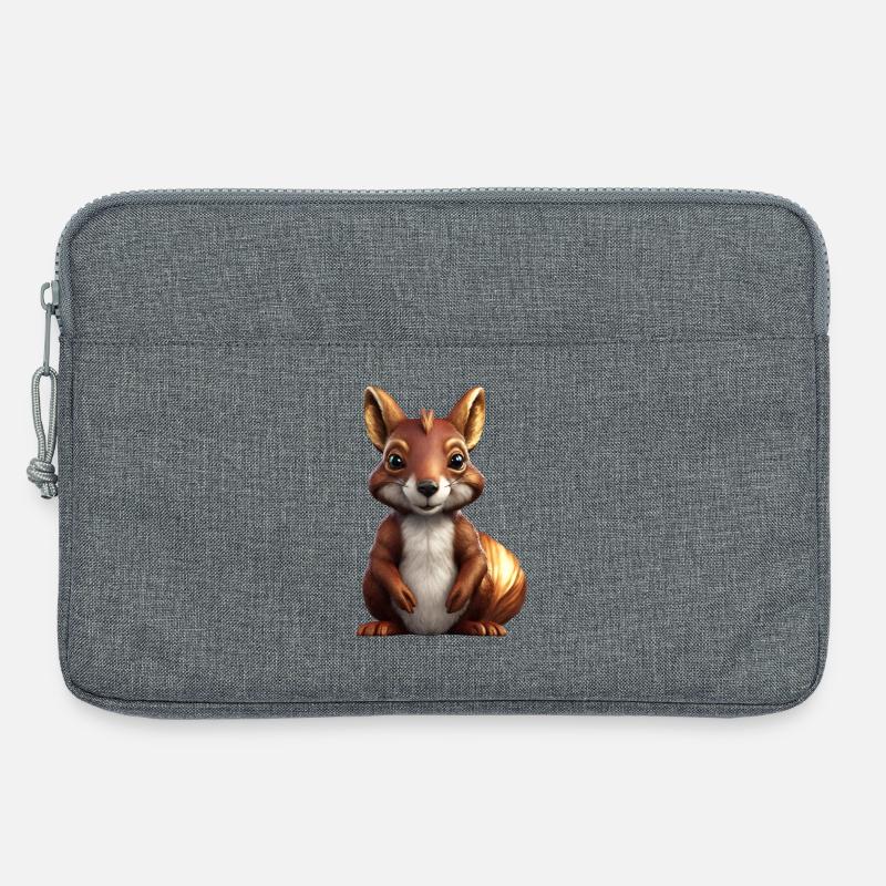 Eichhörnchen - Laptoptasche 13" - Grau meliert