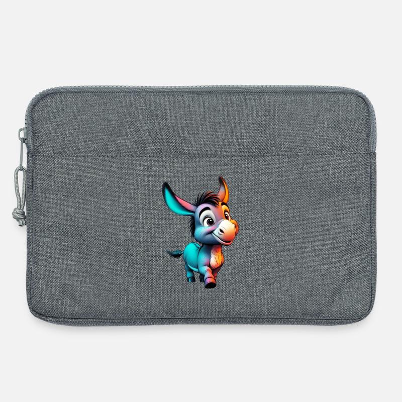 Esel Esel Schnuller Maultier - Laptoptasche 13" - Grau meliert