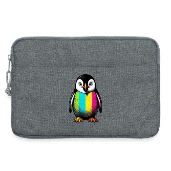 Penguin - Laptop bag 13" - heather grey - Front