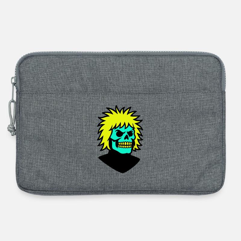 Skullman mit cooler Frisur - Laptoptasche 13" - Grau meliert