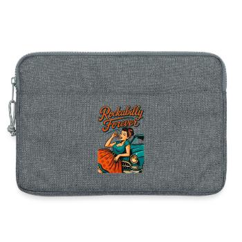 Rockabilly Forever Cerises Femme Cadeau des Années 50 - Sacoche pour ordinateur portable 13 pouces - gris chiné - Devant