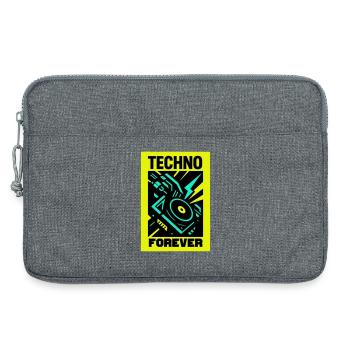 Techno pour toujours - Sacoche pour ordinateur portable 13 pouces - gris chiné - Devant