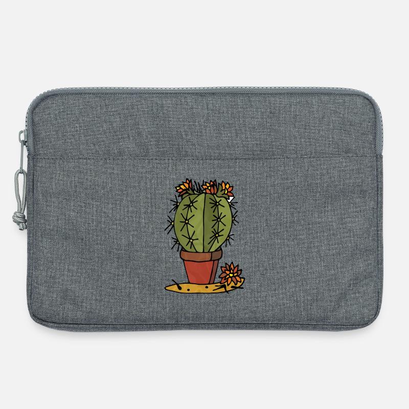 Blumen - Laptoptasche 13" - Grau meliert