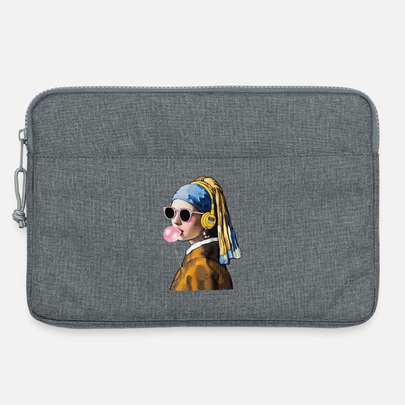 Mädchen Humur - Laptoptasche 13" - Grau meliert