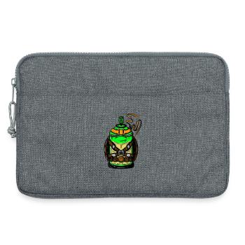Tenue Grenade à pulvérisation vert fluo - Sacoche pour ordinateur portable 13 pouces - gris chiné - Devant