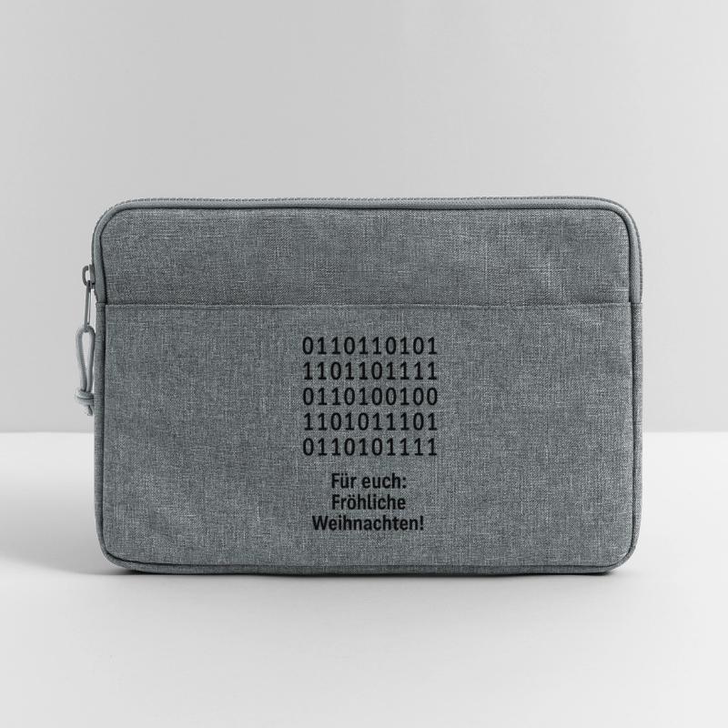Christmas Code Binary Pattern Laptop bag 13"