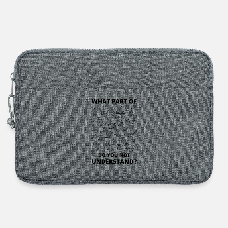 Mathematiklehrer Mathematik Professor Mathematiker - Laptoptasche 13" - Grau meliert