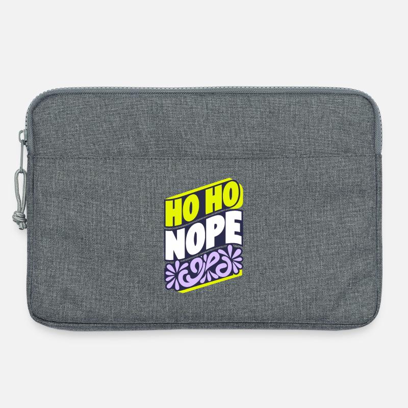 Ho Ho Nope Holiday Tee - Laptoptasche 13" - Grau meliert