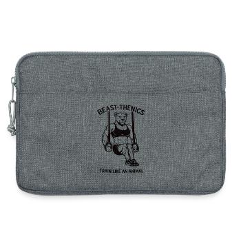 Train like a beast - Löwin - Fitness - Workout - Laptop bag 13" - heather grey - Front