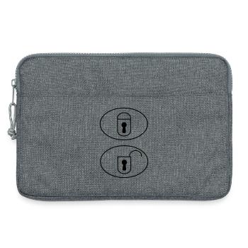 Car Remote Control Buttons - Laptop bag 13" - heather grey - Front