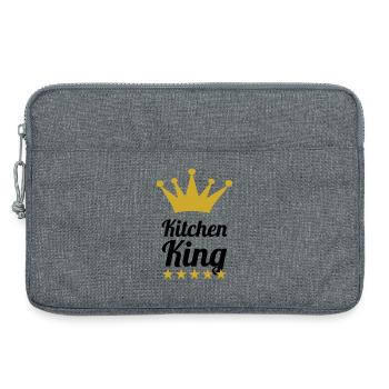 Le Roi de la cuisine - Sacoche pour ordinateur portable 13 pouces - gris chiné - Devant