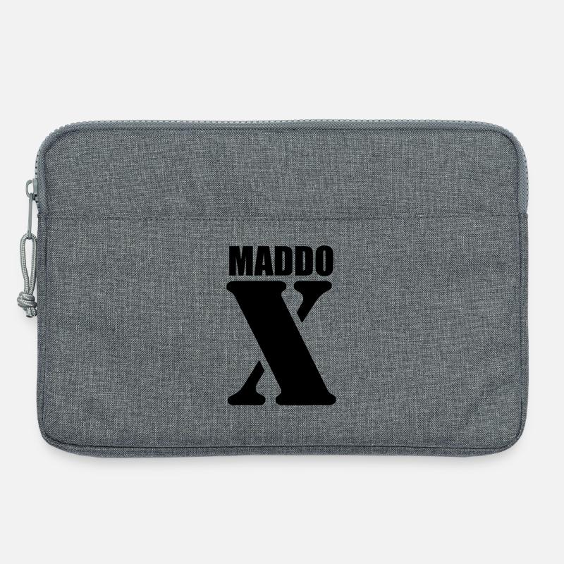 Maddox – First Name Design | Minimal Typography - Laptop bag 13" - heather grey