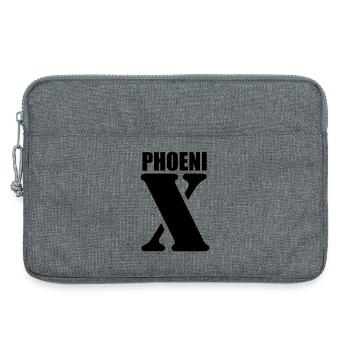 Phoenix – First Name Design | Minimal Typography - Laptoptasche 13" - Grau meliert - Vorne