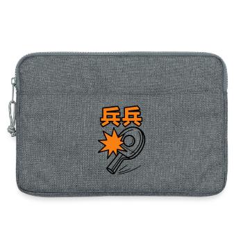 Tischtennis – Tennistisch - Laptoptasche 13" - Grau meliert - Vorne
