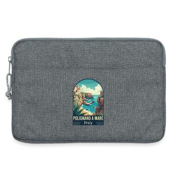 Explore Coastal Splendor Polignano a Mare in Italy - Laptop bag 13" - heather grey - Front