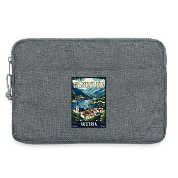 Discover Lakeside Beauty of Gmunden in Austria - Laptop bag 13" - heather grey - Front