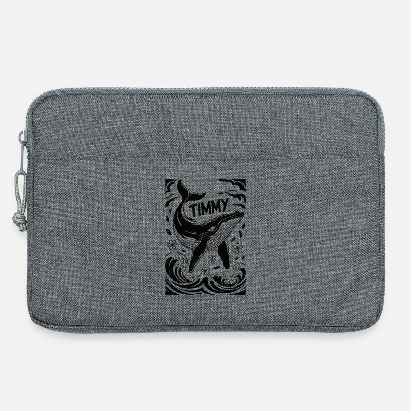 Timmy der Wal  - Laptoptasche 13" - Grau meliert
