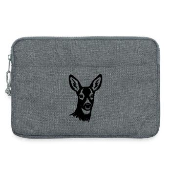 Deer Outline Forest Animal Cottagecore Friends of Nature - Laptop bag 13" - heather grey - Front