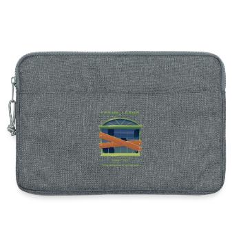 Ich kam, ich sang: zerbrochenes Fenster - Laptoptasche 13" - Grau meliert - Vorne