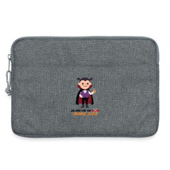 Blut-Orangensaft-Vampir – lustige Halloween-T-S - Laptoptasche 13" - Grau meliert - Vorne
