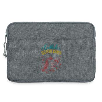 Endlich Schulkind Unicornenfreude - Laptoptasche 13" - Grau meliert - Vorne