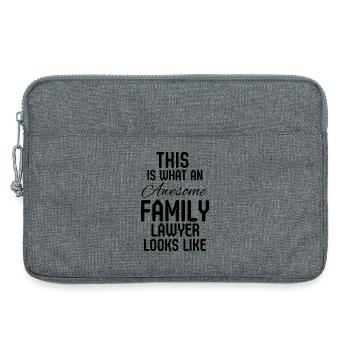 Family Lawyer Attorney Law School Gift - Laptop bag 13" - heather grey - Front