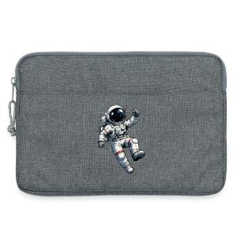 Retro Astronaut Comic Print - Laptop bag 13" - heather grey - Front