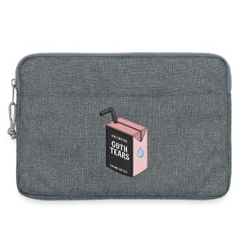 Boîte 100 % Bitter Goth Tears - Sacoche pour ordinateur portable 13 pouces - gris chiné - Devant