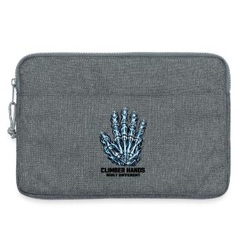 Mains d’escalade : Conception différente de rayons X - Sacoche pour ordinateur portable 13 pouces - gris chiné - Devant