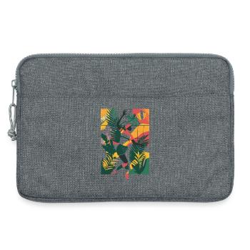Volleyball Mädchen Cartoon - Laptoptasche 13" - Grau meliert - Vorne