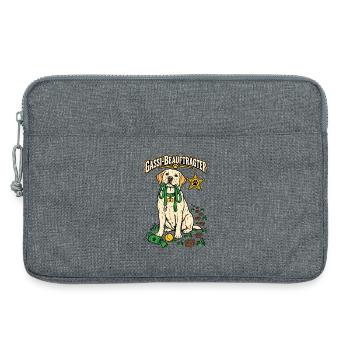 Gassi-Beauftragter - Laptoptasche 13" - Grau meliert - Vorne