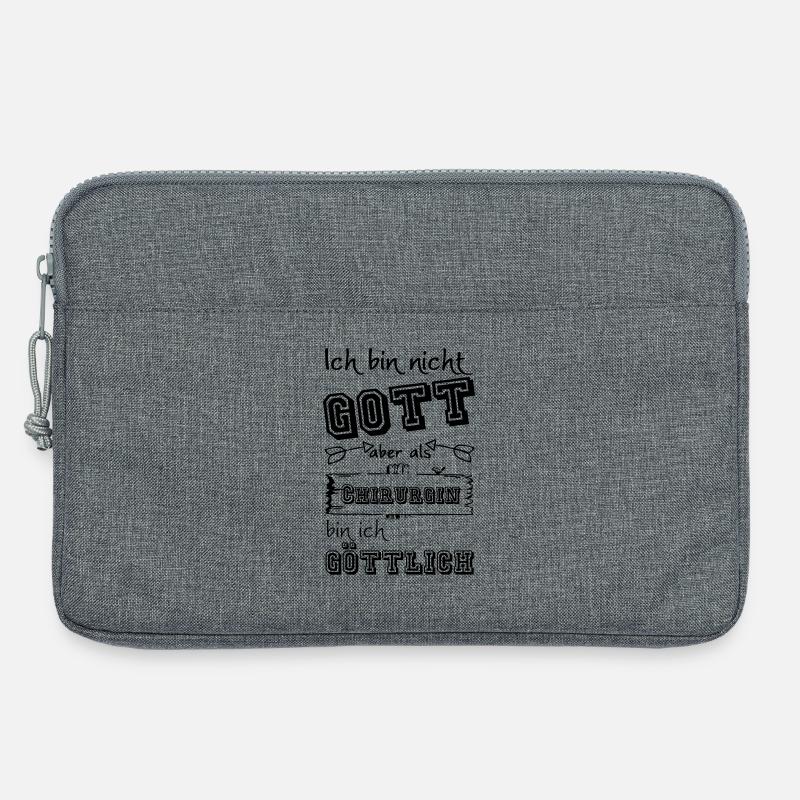 Göttliche Chirurgin Geschenk - Laptoptasche 13" - Grau meliert